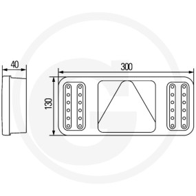 Schlussleuchte, Re, 12V, Led, Coluna Granit 4552VP 345900341
